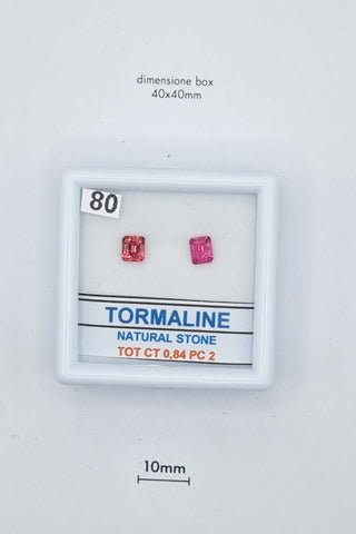 Tormalina 0,84 carati Quadrato gemma preziosa