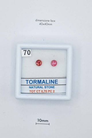 Tormalina 0,70 carati Tonda gemma preziosa