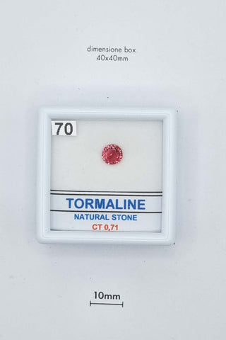 Tormalina 0,71 carati Tonda gemma preziosa