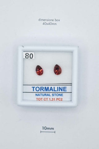Tormalina 1,31 carati Pera gemma preziosa