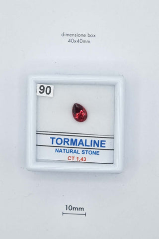 Tormalina 1,43 carati Pera gemma preziosa