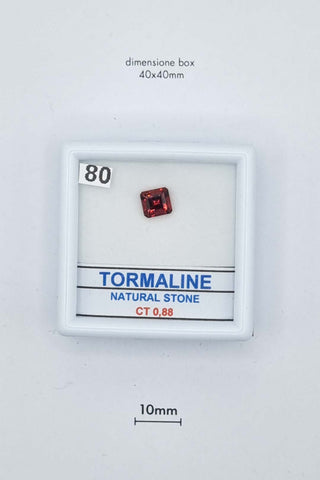 Tormalina 0,88 carati Quadrato gemma preziosa