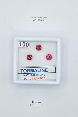 Tormalina 1,39 carati Tonda gemma preziosa