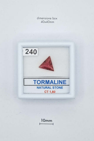 Tormalina 1,60 carati Triangolare gemma preziosa