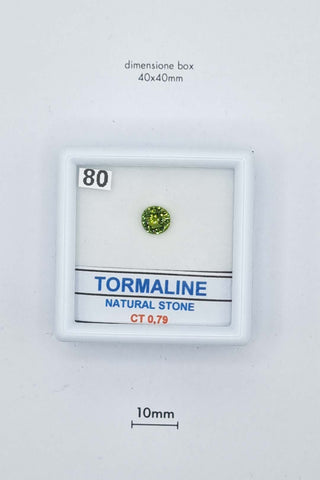 Tormalina 0,79 carati Tonda gemma preziosa