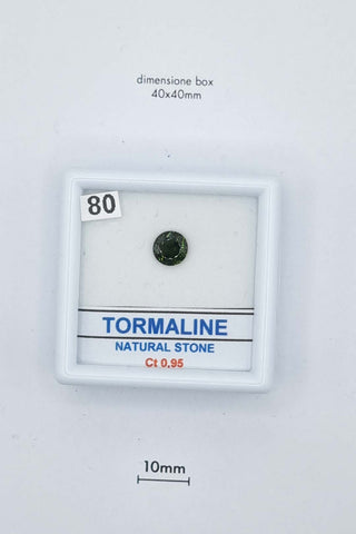 Tormalina 0,95 carati Tonda gemma preziosa