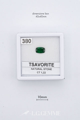Tsavorite 1,22 carati Cuscino gemma preziosa