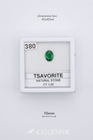 Tsavorite 1,20 carati Ovale gemma preziosa