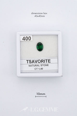 Tsavorite 1,40 carati Ovale gemma preziosa