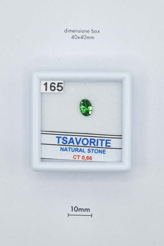 Tsavorite 0,66 carati Ovale gemma preziosa