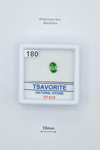 Tsavorite 0,72 carati Ovale gemma preziosa