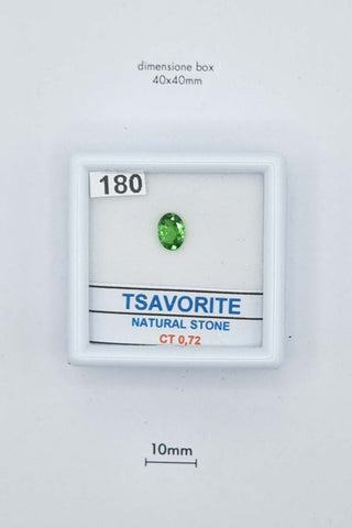 Tsavorite 0,72 carati Ovale gemma preziosa