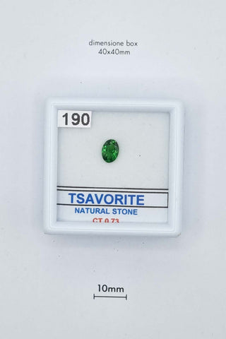 Tsavorite 0,73 carati Ovale gemma preziosa