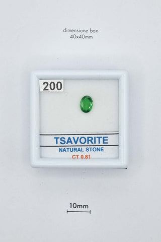 Tsavorite 0,81 carati Ovale gemma preziosa