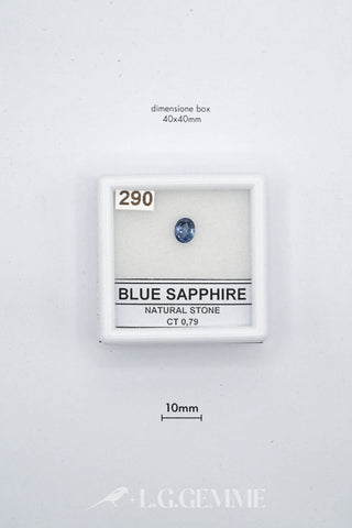 zaffiro 0.79ct blu ovale