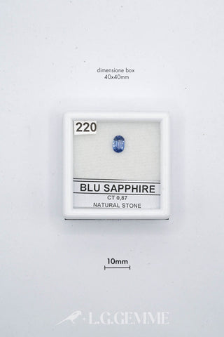 zaffiro 0.87ct blu ovale