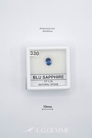 zaffiro 1.16ct blu ovale