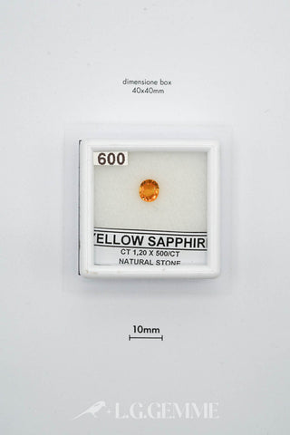 zaffiro 1.20ct giallo ovale