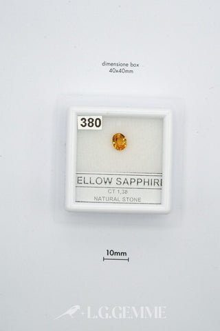 zaffiro 1.38ct giallo ovale
