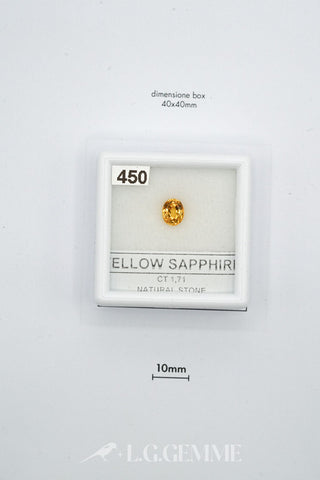zaffiro 1.71ct giallo ovale