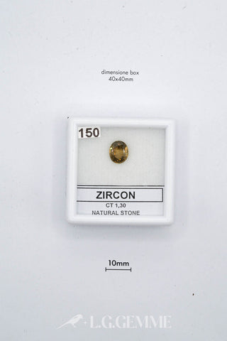 zircone 1.30ct giallo ovale