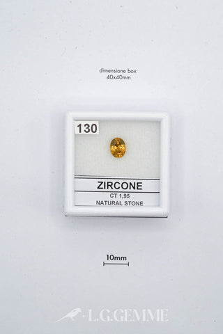 zircone 1.95ct giallo ovale
