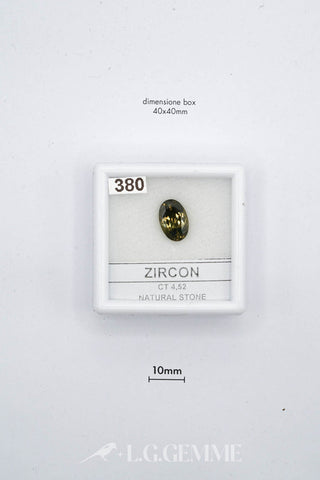 zircone 4.52ct verde ovale