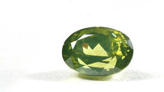 Zircone verde ovale 5.11CT