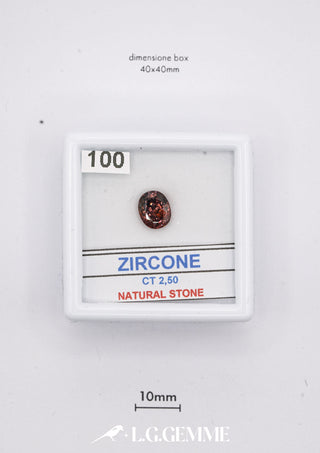 Zircone 2,50 carati Ovale gemma preziosa