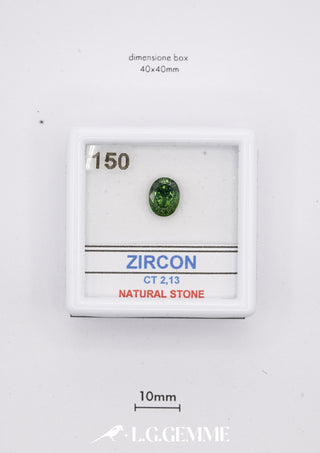 Zircone 2,13 carati Ovale gemma preziosa