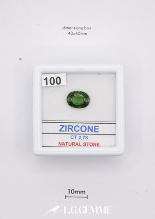 Zircone 2,78 carati Ovale gemma preziosa