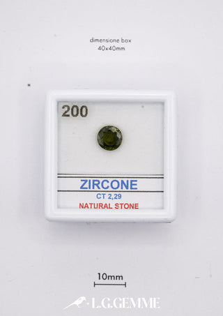 Zircone 2,29 carati Tonda gemma preziosa