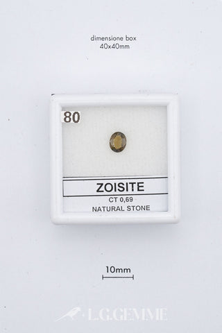 Zoisite 0,69 carati Ovale gemma preziosa